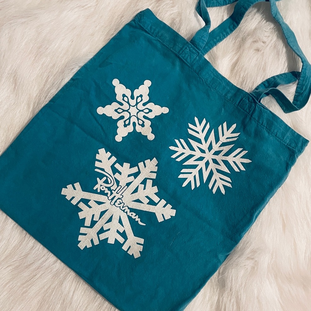 RON HERMAN BLUE SNOWFLAKE MEDIUM TOTE